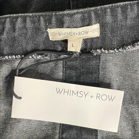 NWT Whimsy + Row Grace Jumpsuit Black Wash Denim - Picture 4 of 13